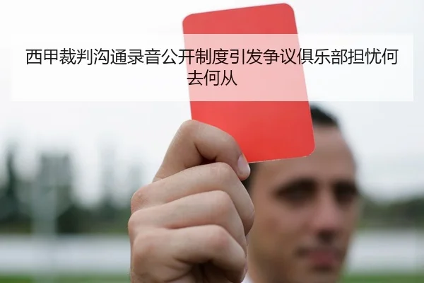 西甲裁判沟通录音公开制度引发争议俱乐部担忧何去何从